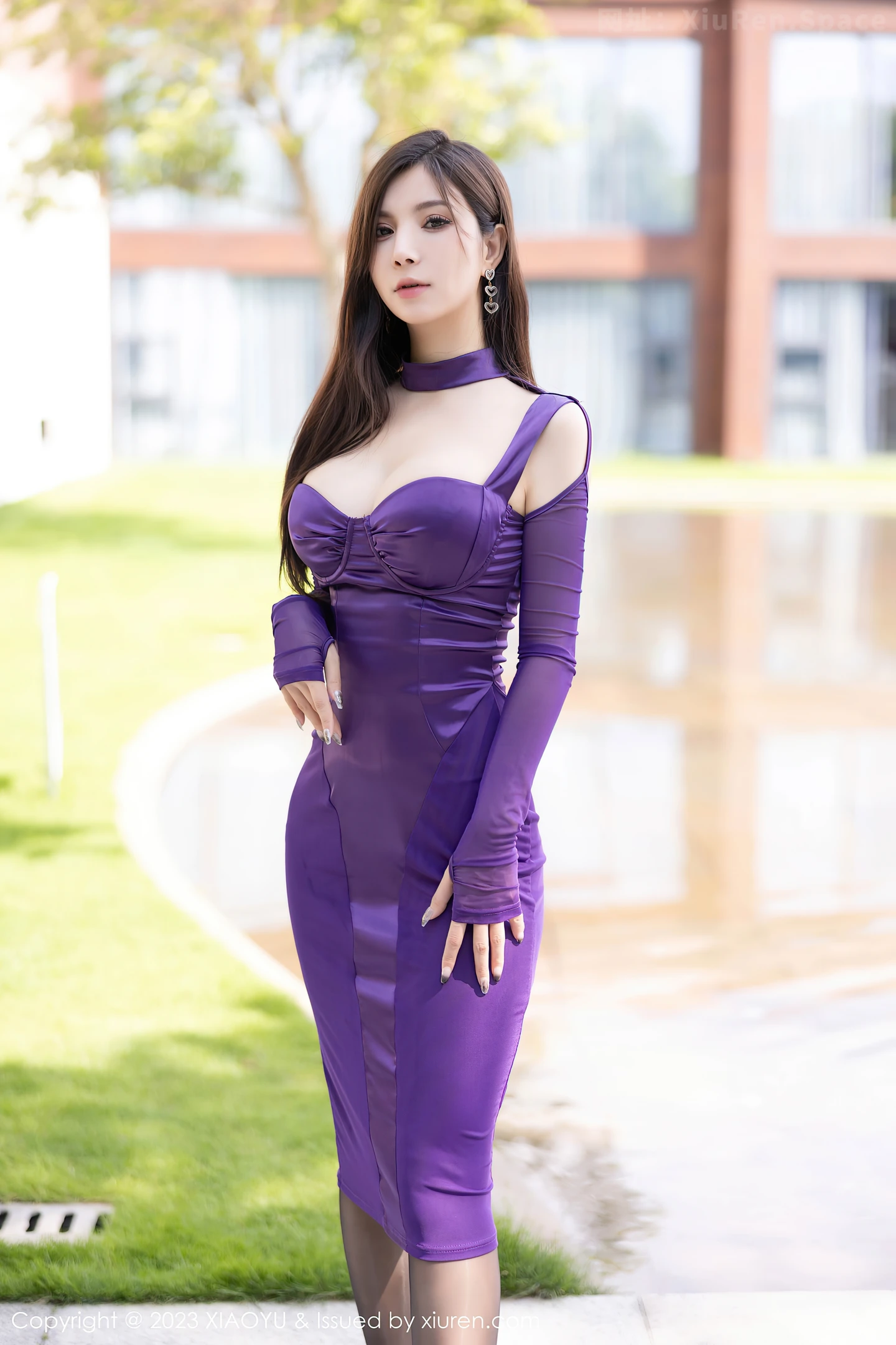 图片[2]-[XiaoYu画语界]Vol.1115 模特小蛮妖Yummy紫色连衣裙+黑色皮质服秀完美身材诱惑写真81P-秀人网官方网站